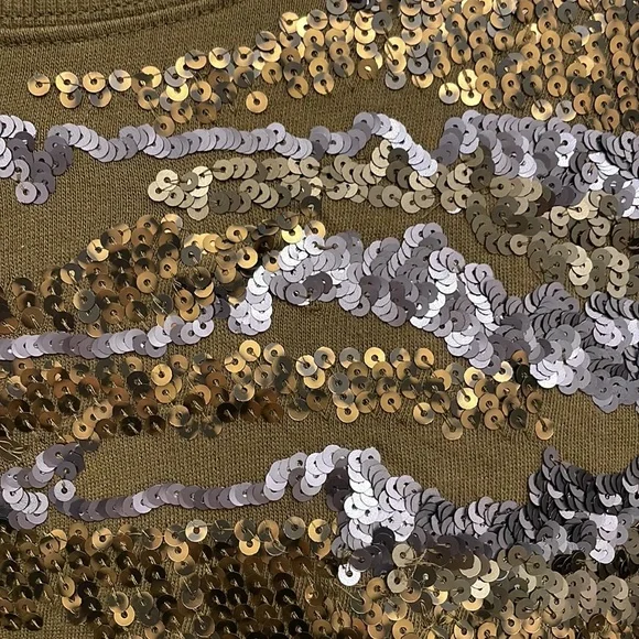 Express upscale sequin long sleeve sweatshirt - Picture 4 of 8